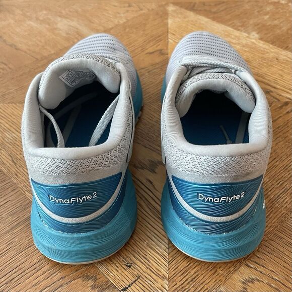 Asics Dyna Flyte 2 Gray Blue Running Shoes Womens 6.5 Athletic Sneaker - T7D5N - Picture 9 of 13